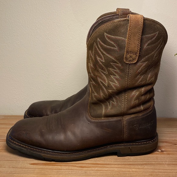 Ariat Other - Ariat Mens Ground Breaker Waterproof Work Boot Soft Toe Size 13EE
